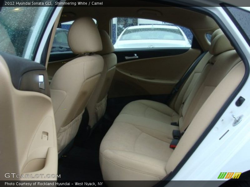 Shimmering White / Camel 2012 Hyundai Sonata GLS