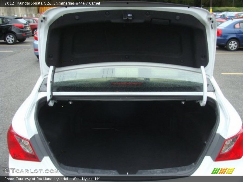Shimmering White / Camel 2012 Hyundai Sonata GLS
