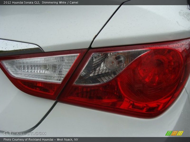 Shimmering White / Camel 2012 Hyundai Sonata GLS