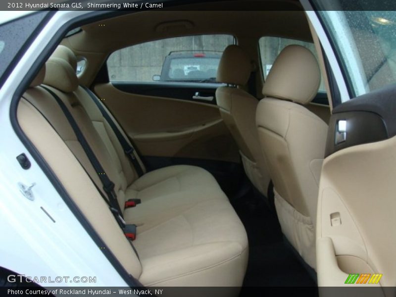 Shimmering White / Camel 2012 Hyundai Sonata GLS