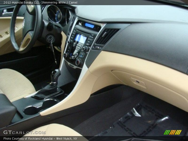 Shimmering White / Camel 2012 Hyundai Sonata GLS