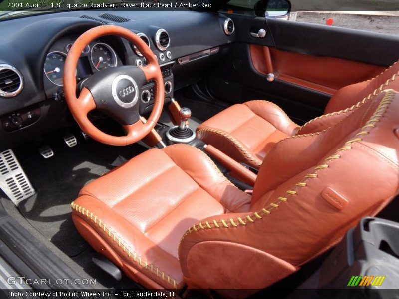 Amber Red Interior - 2001 TT 1.8T quattro Roadster 