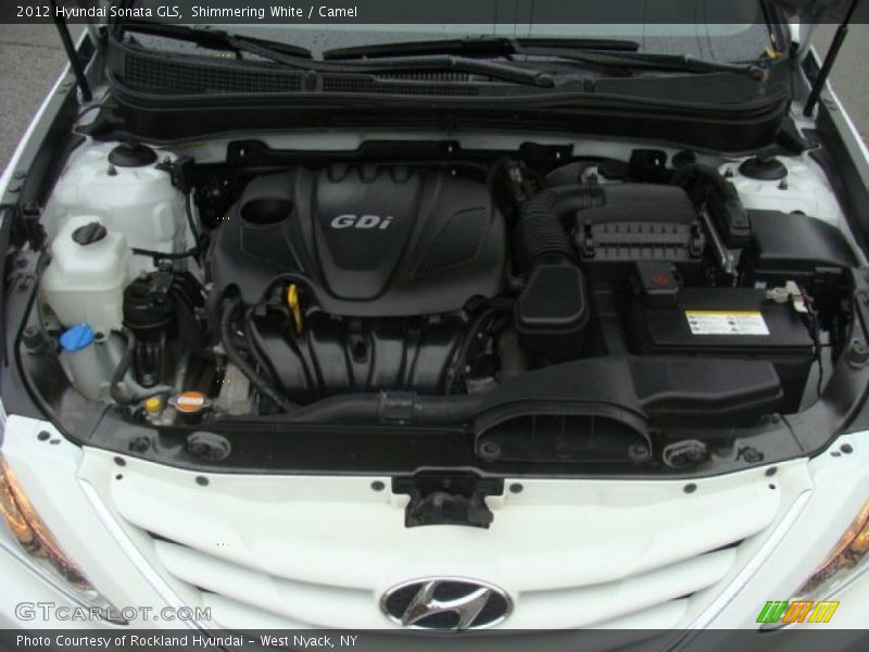 Shimmering White / Camel 2012 Hyundai Sonata GLS