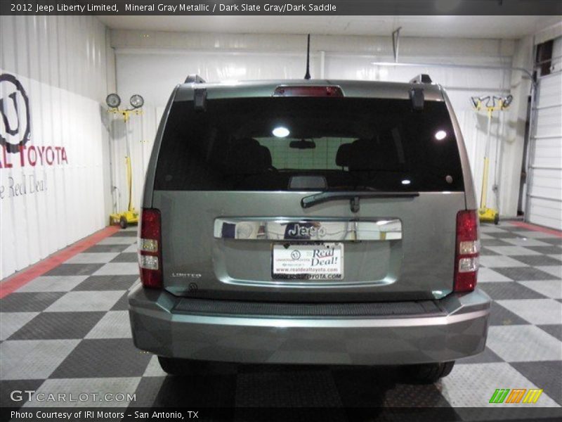 Mineral Gray Metallic / Dark Slate Gray/Dark Saddle 2012 Jeep Liberty Limited