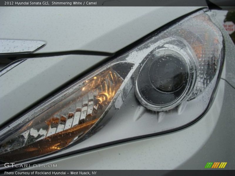 Shimmering White / Camel 2012 Hyundai Sonata GLS