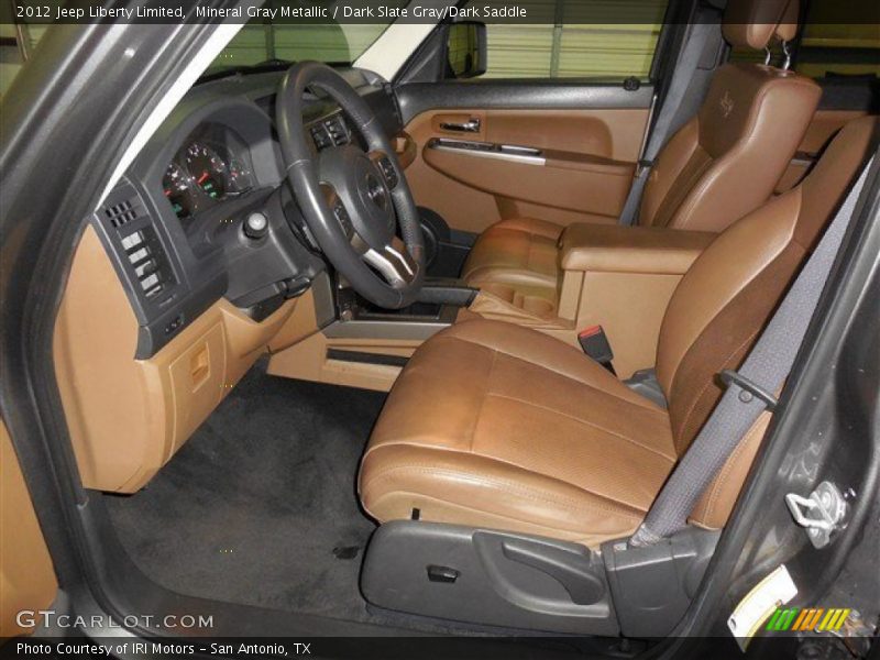 Mineral Gray Metallic / Dark Slate Gray/Dark Saddle 2012 Jeep Liberty Limited