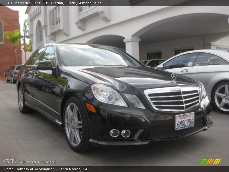 Black / Almond Beige 2010 Mercedes-Benz E 350 Sedan