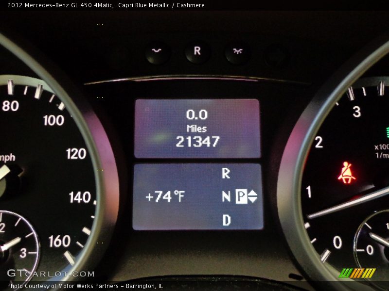 Capri Blue Metallic / Cashmere 2012 Mercedes-Benz GL 450 4Matic