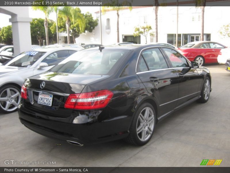 Black / Almond Beige 2010 Mercedes-Benz E 350 Sedan