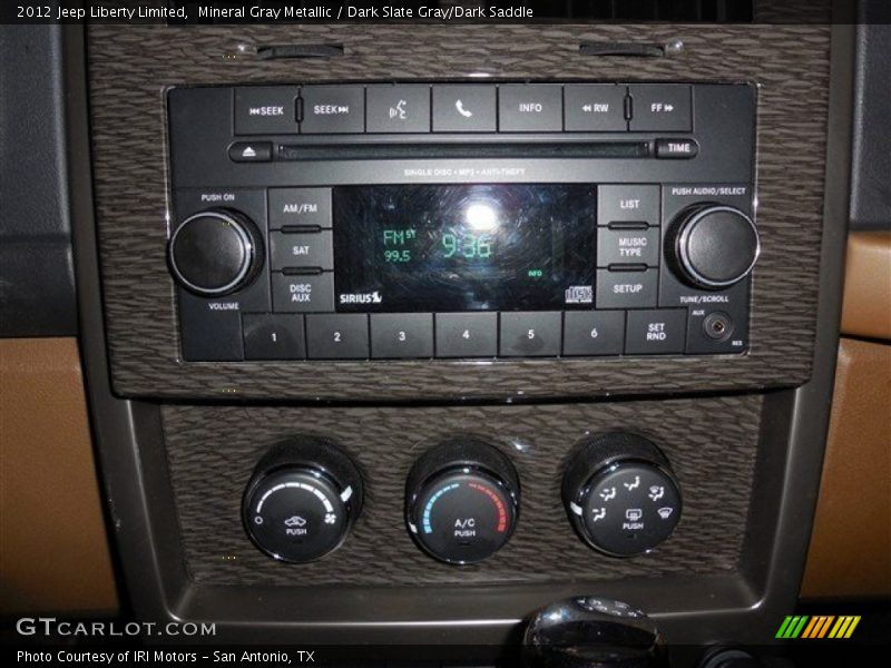 Mineral Gray Metallic / Dark Slate Gray/Dark Saddle 2012 Jeep Liberty Limited