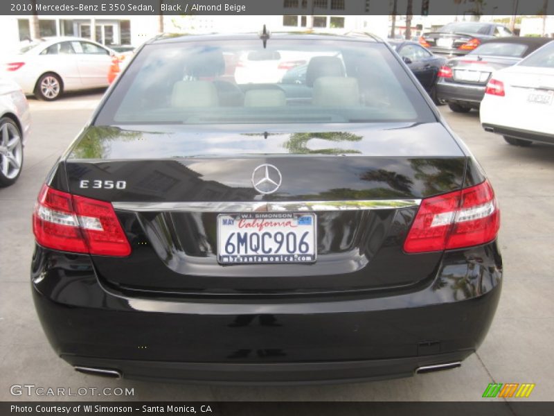 Black / Almond Beige 2010 Mercedes-Benz E 350 Sedan