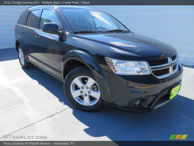 Brilliant Black Crystal Pearl / Black 2012 Dodge Journey SXT