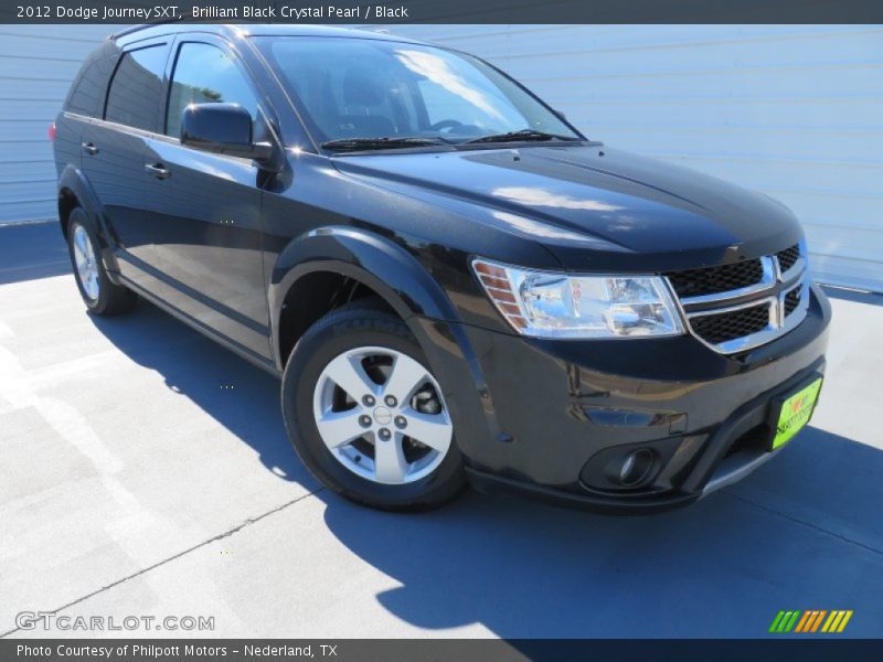 Brilliant Black Crystal Pearl / Black 2012 Dodge Journey SXT
