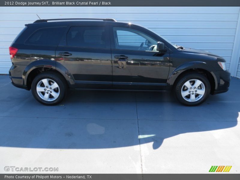 Brilliant Black Crystal Pearl / Black 2012 Dodge Journey SXT