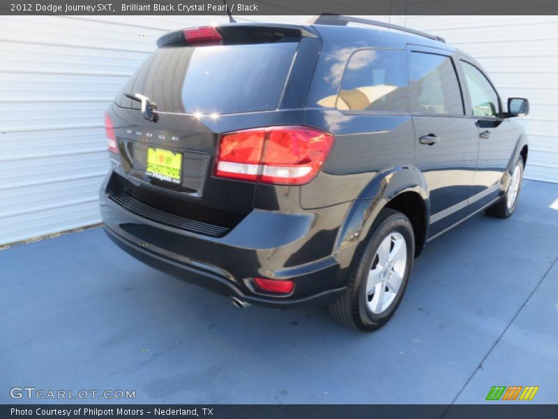 Brilliant Black Crystal Pearl / Black 2012 Dodge Journey SXT