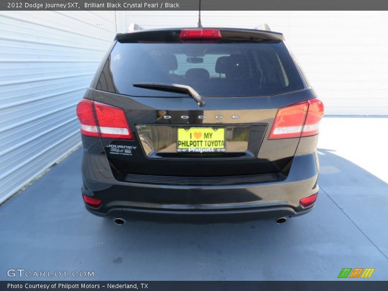 Brilliant Black Crystal Pearl / Black 2012 Dodge Journey SXT