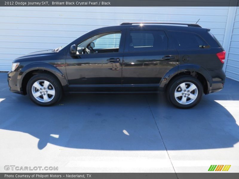 Brilliant Black Crystal Pearl / Black 2012 Dodge Journey SXT