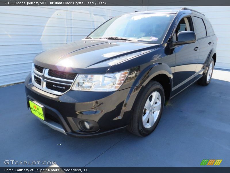 Brilliant Black Crystal Pearl / Black 2012 Dodge Journey SXT