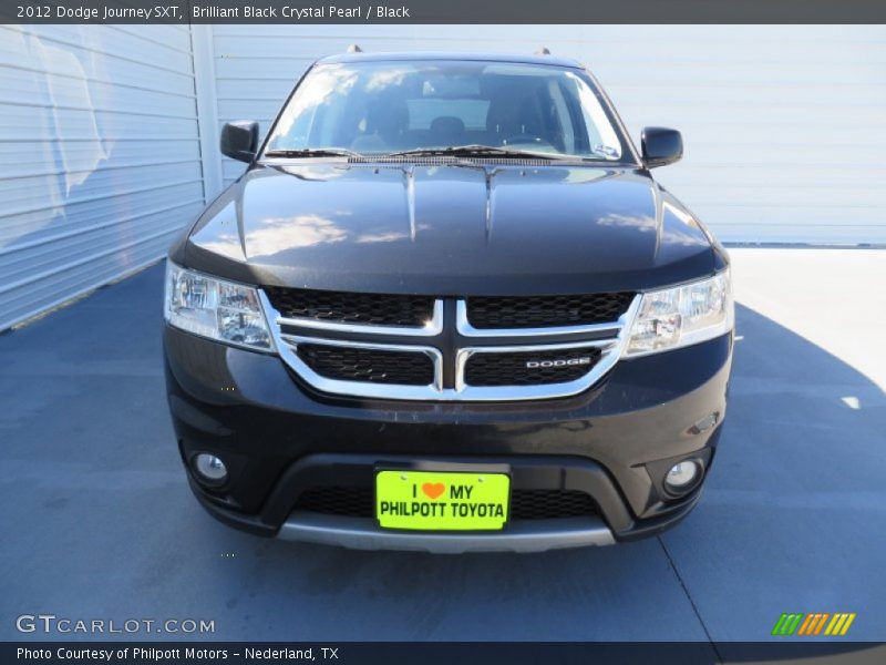 Brilliant Black Crystal Pearl / Black 2012 Dodge Journey SXT