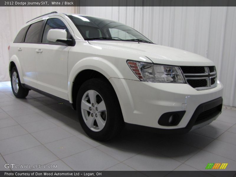 White / Black 2012 Dodge Journey SXT