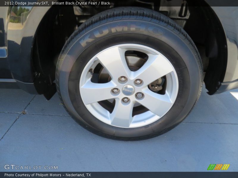 Brilliant Black Crystal Pearl / Black 2012 Dodge Journey SXT