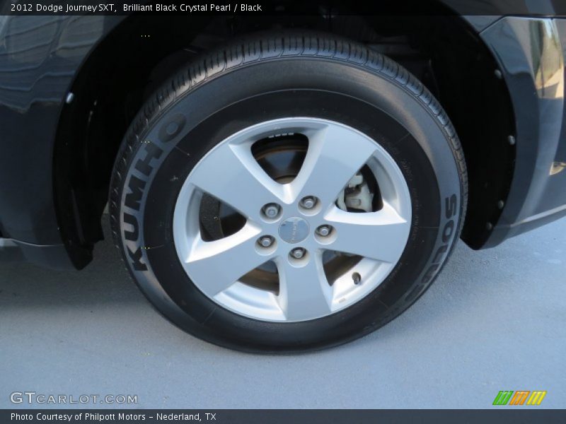 Brilliant Black Crystal Pearl / Black 2012 Dodge Journey SXT