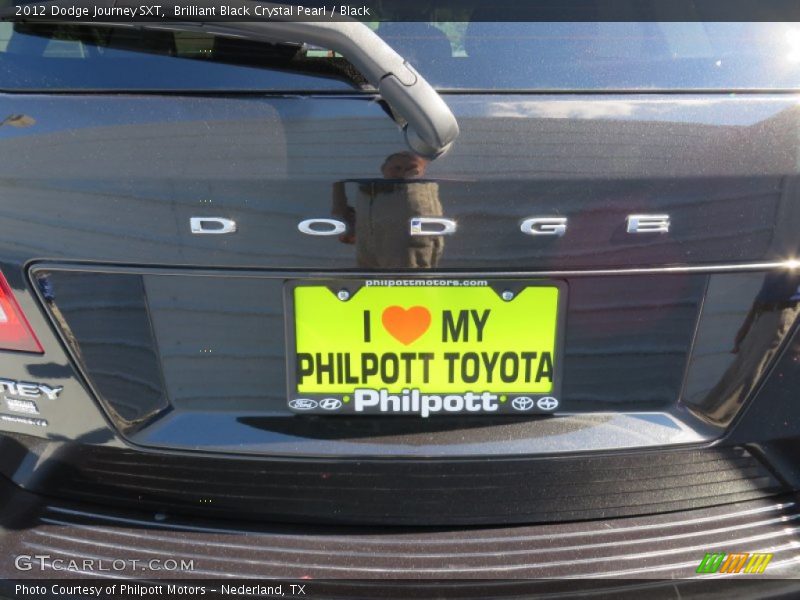 Brilliant Black Crystal Pearl / Black 2012 Dodge Journey SXT