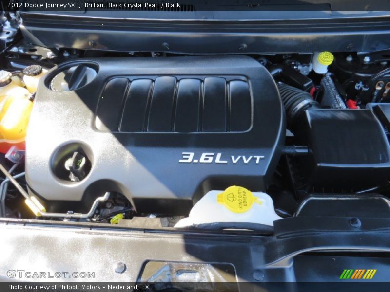 Brilliant Black Crystal Pearl / Black 2012 Dodge Journey SXT