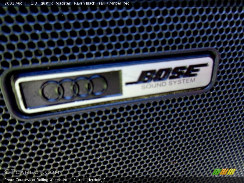 Raven Black Pearl / Amber Red 2001 Audi TT 1.8T quattro Roadster