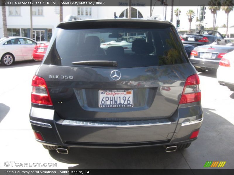 Steel Grey Metallic / Black 2011 Mercedes-Benz GLK 350