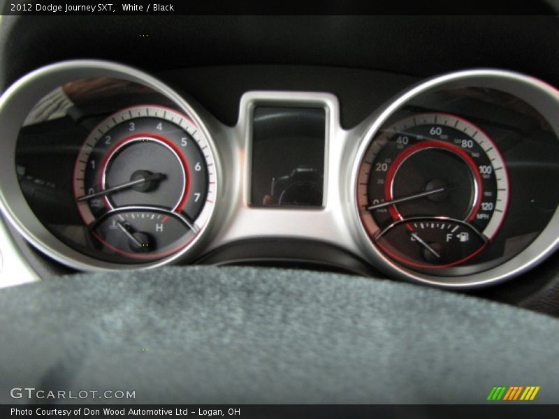 White / Black 2012 Dodge Journey SXT