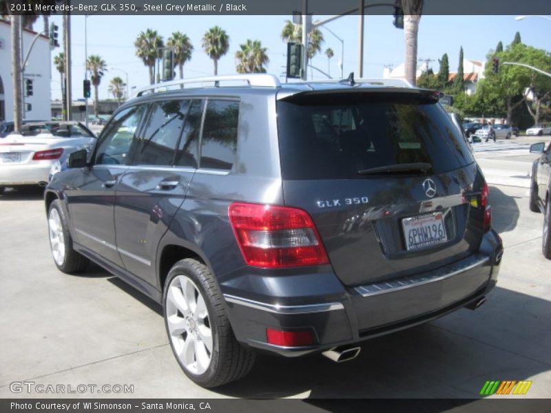 Steel Grey Metallic / Black 2011 Mercedes-Benz GLK 350