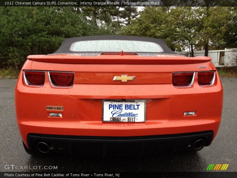 Inferno Orange Metallic / Inferno Orange/Black 2012 Chevrolet Camaro SS/RS Convertible