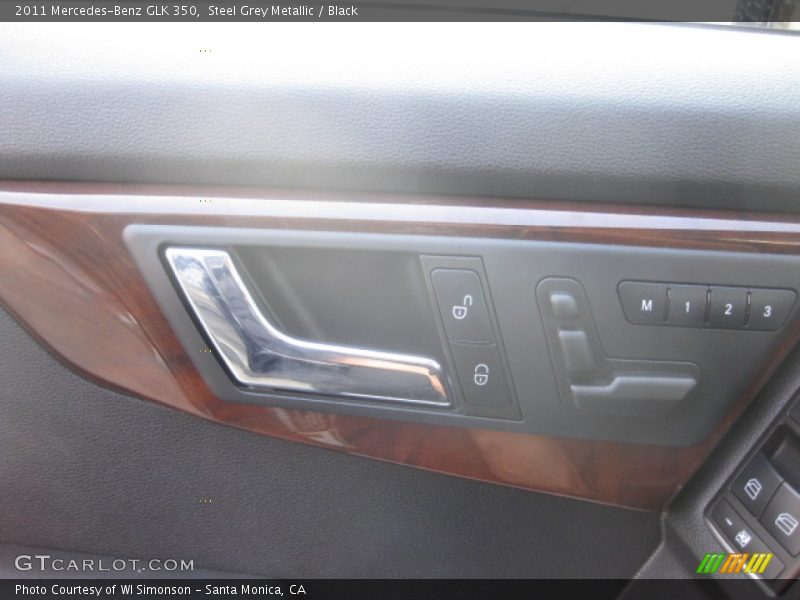 Steel Grey Metallic / Black 2011 Mercedes-Benz GLK 350