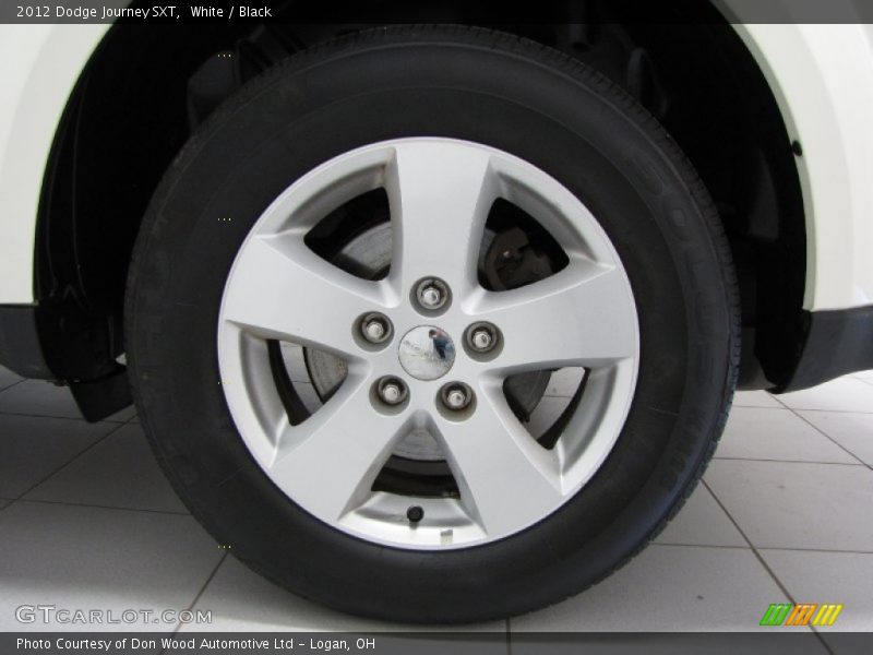 White / Black 2012 Dodge Journey SXT