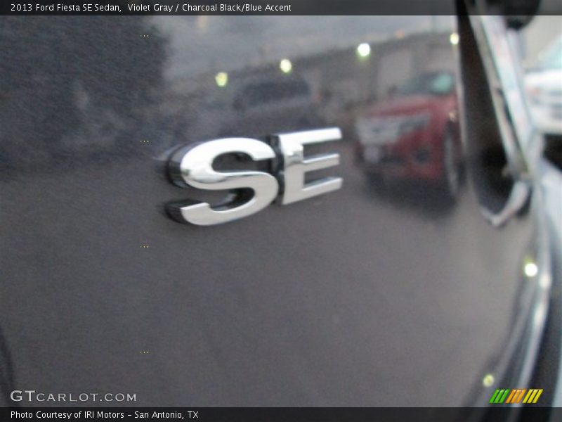 Violet Gray / Charcoal Black/Blue Accent 2013 Ford Fiesta SE Sedan