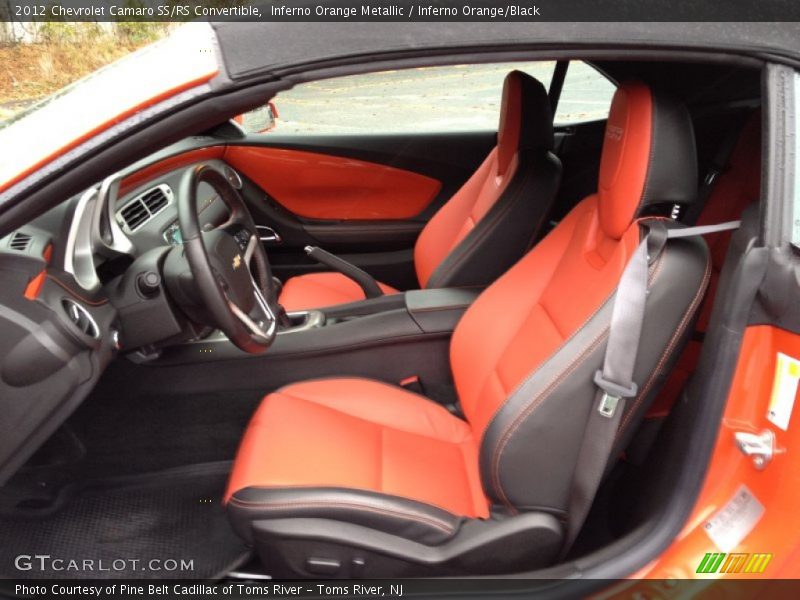 Front Seat of 2012 Camaro SS/RS Convertible