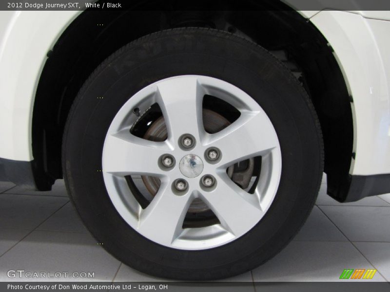White / Black 2012 Dodge Journey SXT