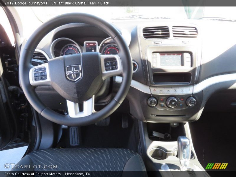 Brilliant Black Crystal Pearl / Black 2012 Dodge Journey SXT