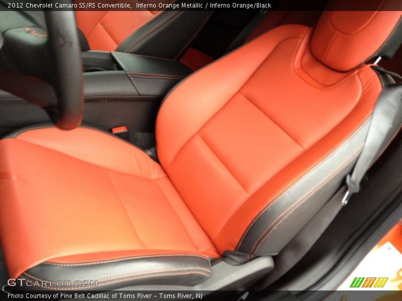 Inferno Orange Metallic / Inferno Orange/Black 2012 Chevrolet Camaro SS/RS Convertible