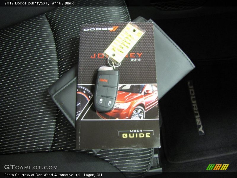 White / Black 2012 Dodge Journey SXT