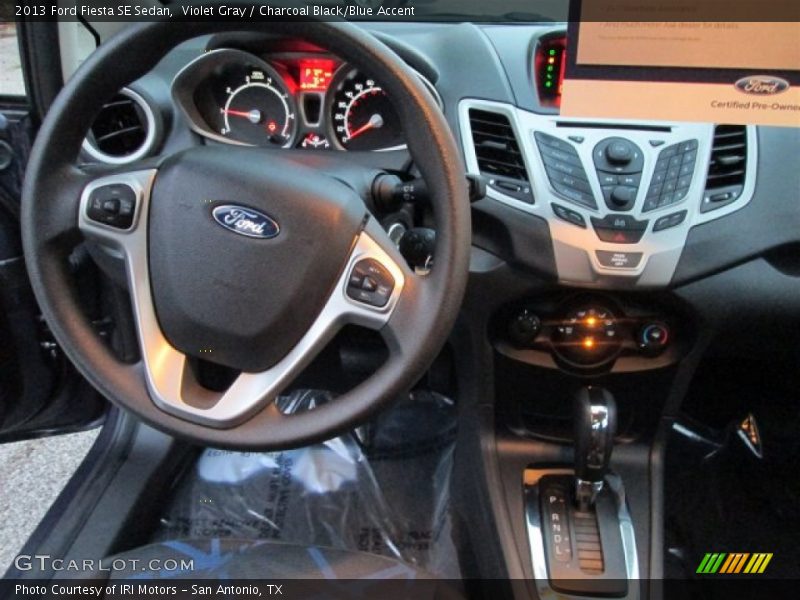 Violet Gray / Charcoal Black/Blue Accent 2013 Ford Fiesta SE Sedan