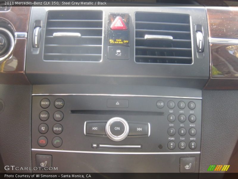 Steel Grey Metallic / Black 2011 Mercedes-Benz GLK 350