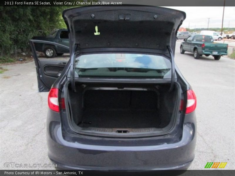 Violet Gray / Charcoal Black/Blue Accent 2013 Ford Fiesta SE Sedan