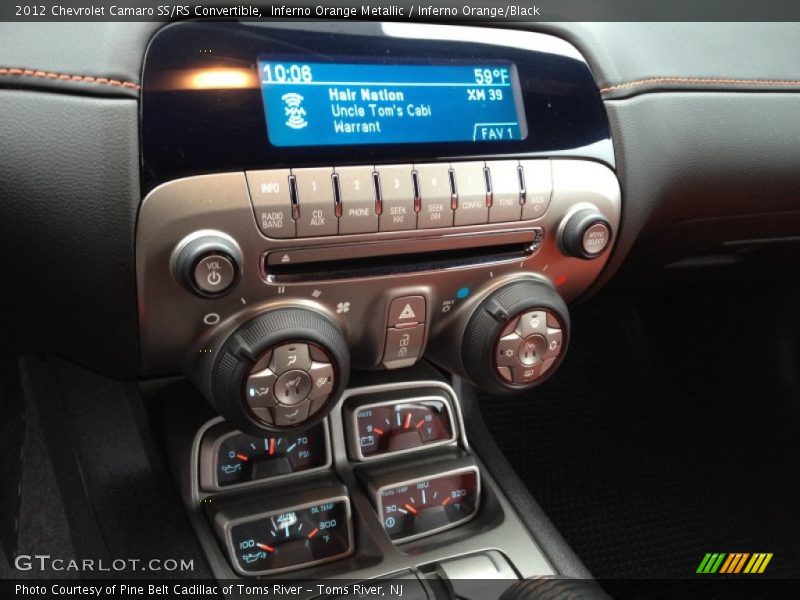 Controls of 2012 Camaro SS/RS Convertible
