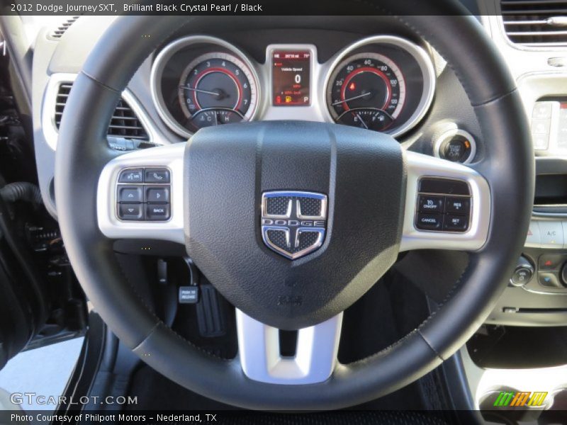 Brilliant Black Crystal Pearl / Black 2012 Dodge Journey SXT