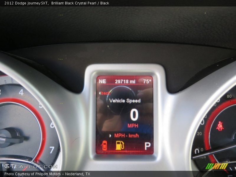 Brilliant Black Crystal Pearl / Black 2012 Dodge Journey SXT