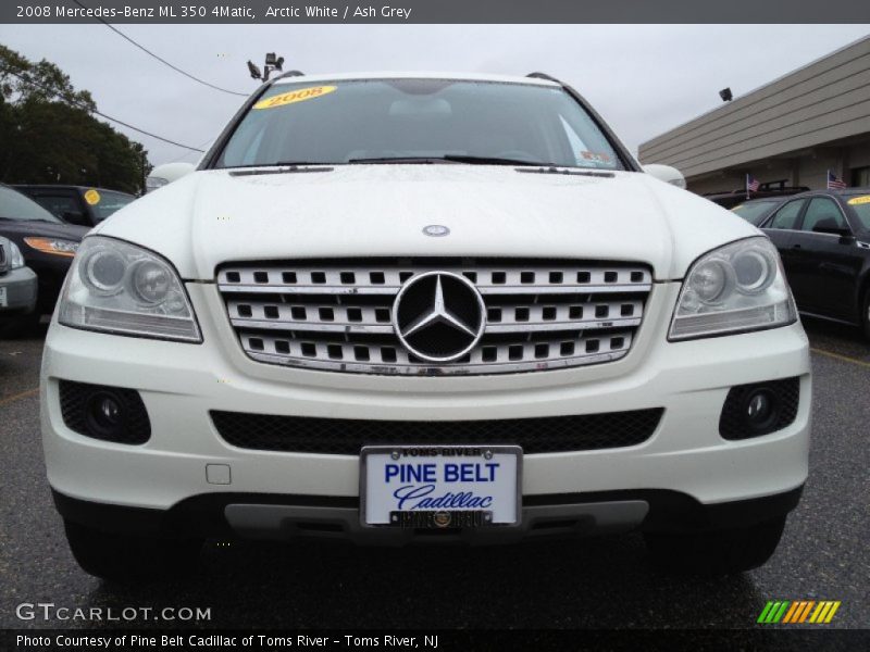 Arctic White / Ash Grey 2008 Mercedes-Benz ML 350 4Matic