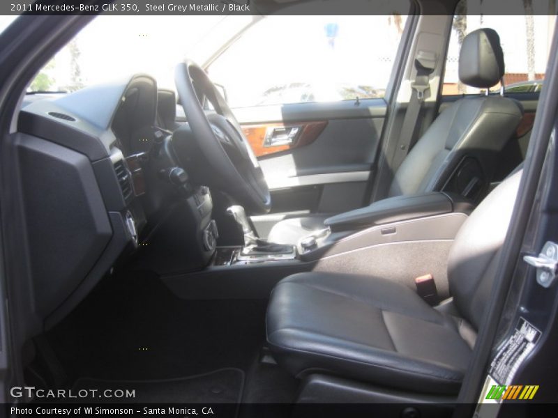Steel Grey Metallic / Black 2011 Mercedes-Benz GLK 350