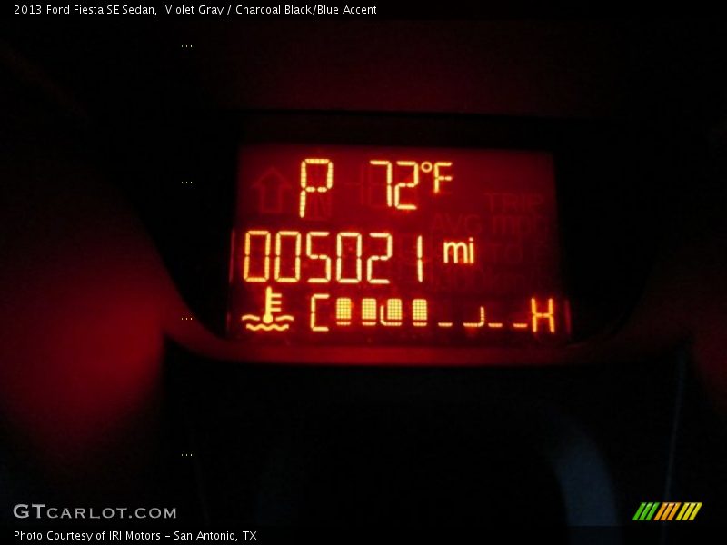 Violet Gray / Charcoal Black/Blue Accent 2013 Ford Fiesta SE Sedan